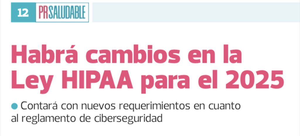 Habrá cambios en la Ley HIPAA para el 2025